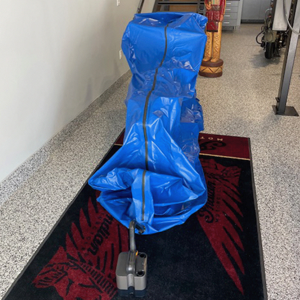 Aligning the TIZIP zipper track along the length of the vault.